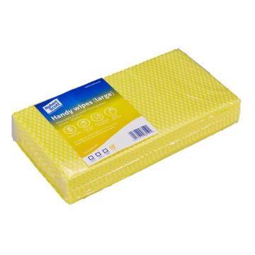 Lightweight Disposable Wiping Cloth Yellow Pack of 50