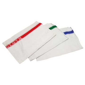 Glass Cloth White Pack of 10