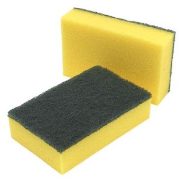 Sponge/Scourer Yellow Pack of 10