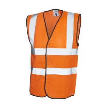 Hi-Vis Waistcoat  Class 2  Orange  Size 2XL - 3XL
