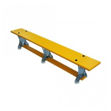 Lightweight Alloy Bench Yellow 1.8m (6ft)