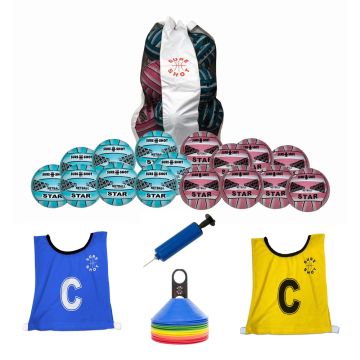 Sure Shot 15 Ball Netball Set - size 5 Star Netball