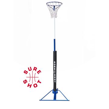 Height Adjustable Telescopic Netball Post & Hoop