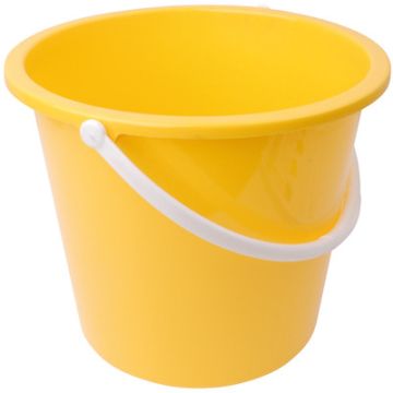 9 Litre Round Buckets Yellow