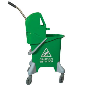 20 Litres Wheeled Bucket & Kentucky Wringer Green