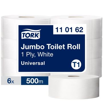 Tork Jumbo Toilet Roll 1 Ply 500m Case of 6
