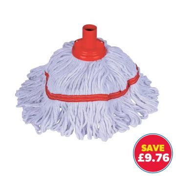 Hygiemix Socket Mop Head Red Pack of 5