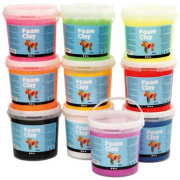 Foam Clay 10x800g Assorted Pack of 10