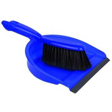 Dustpan & Soft Brush Set Blue