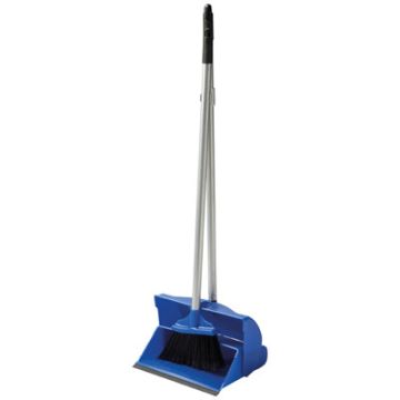Long Handle Dustpan & Brush Blue