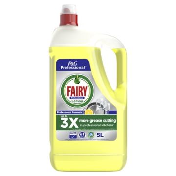 Fairy Lemon Zest Washing-Up Liquid Yellow 5 Litres Pack of 2