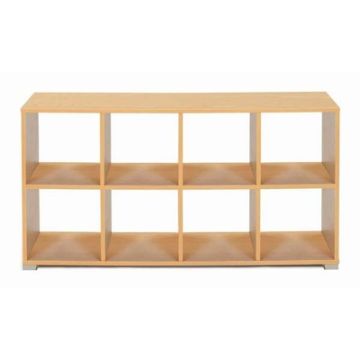 Bubblegum 8 Cube Backless Room Divider Maple