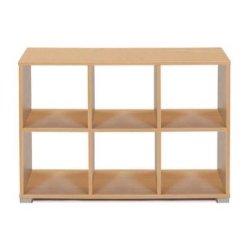 Bubblegum 6 Cube Divider Horizontal Maple