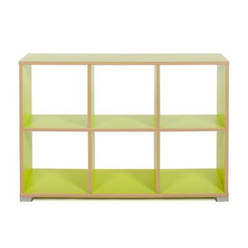 Bubblegum 6 Cube Divider Horizontal Green