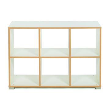 Bubblegum 6 Cube Divider Horizontal White