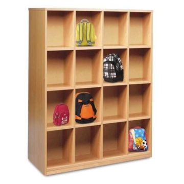 16 Compartment Bag Storage Unit