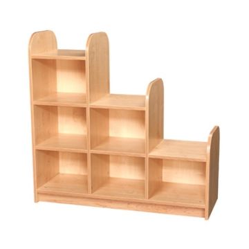 3 Tier Stepped Storage Cube Left