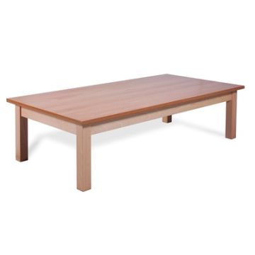 Deluxe Wooden Easy Seating Rectangular Coffee Table