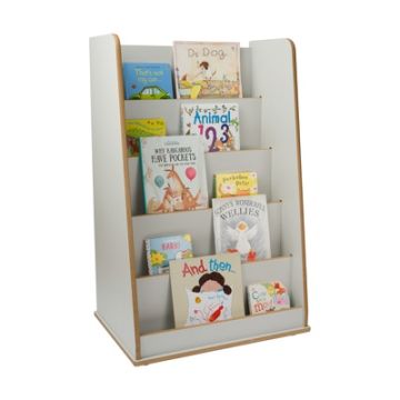 Free Standing Book Display Unit Grey