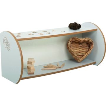 Toddler Mini Open Shelf Unit Grey