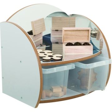 Toddler Mirrored Unit Grey