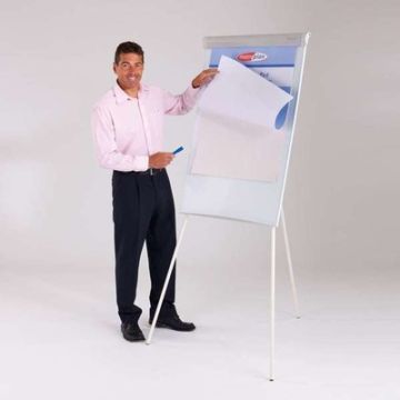 Hawk Magnetic Flipchart Easel White