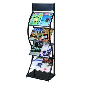 Wave Leaflet Dispensers Grey W350mm