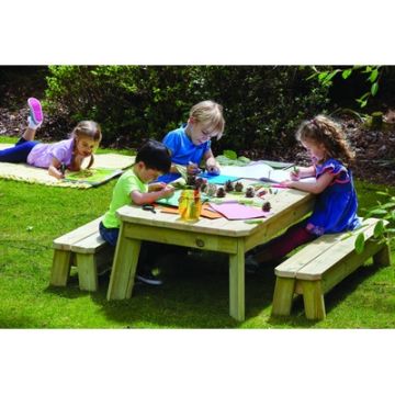 Rectangular Table & Bench Set (Preschool)