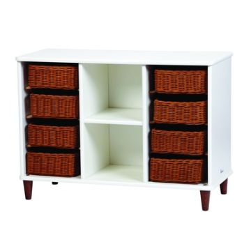 Shallow Basket Tray Storage with 8 baskets