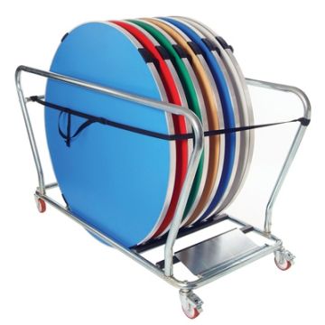 Round Folding Table Trolley