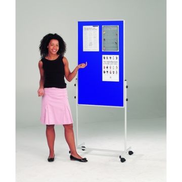 Whiteboard & Noticeboard Combi Blue