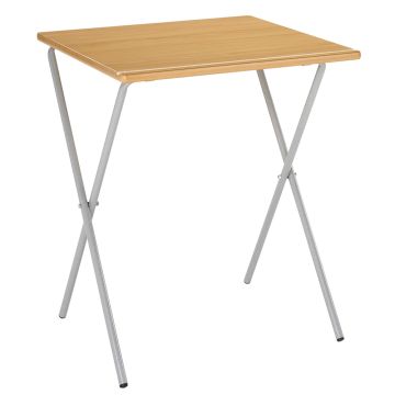 Four Legged Folding Exam Desk Beech