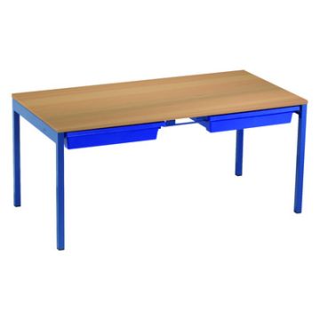 Romney Table & Trays 460x1100x550 Blue / Beech