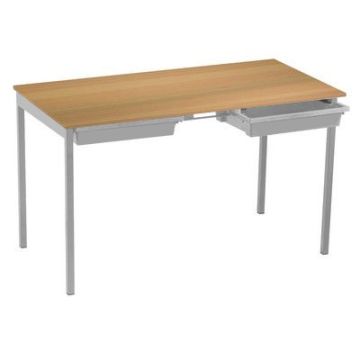 Romney Table & Trays 530x1100x550 Grey / Beech