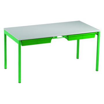 Romney Table & Trays 530x1100x550 Green / Grey