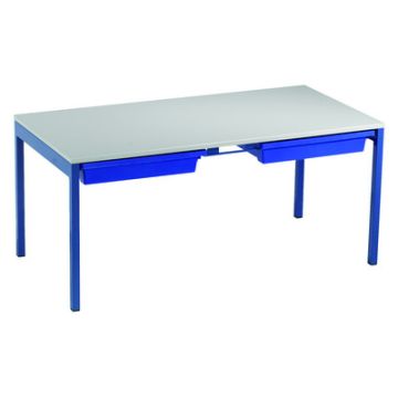 Romney Table & Trays 640x1100x550 Blue / Grey