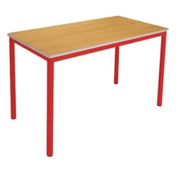 Kentish Classroom Table H530mm Red/Beech