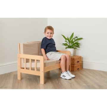 Home Corner Cream 2 Seater Sofa