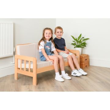 Home Corner Cream 3 Seater Sofa