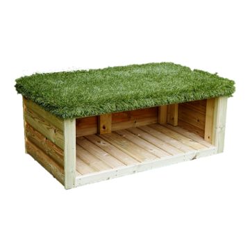 Grass Topped Storage Bench