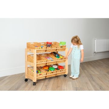 Single Sided 9 Basket Classroom Tidy