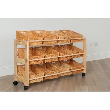 Single Sided 12 Basket Classroom Tidy
