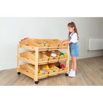 Double Sided 18 Basket Classroom Tidy