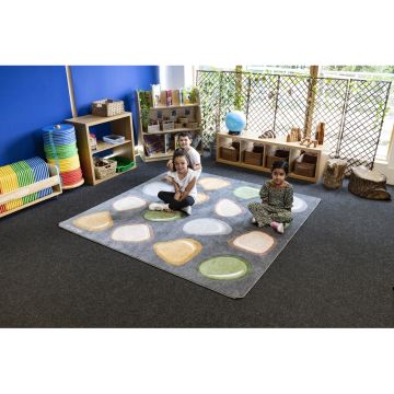Natural World Carved Pebble Placement Carpet