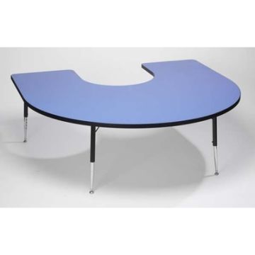 Tuf-Top Horseshoe Table W1675 x D1520mm Blue