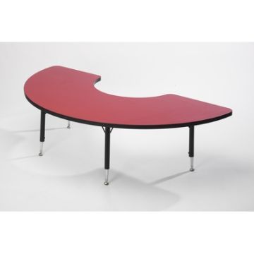 Tuf-Top Arc Table W1600 x D800mm Red