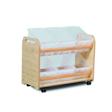 Tilt Tote Storage with 6 Baskets