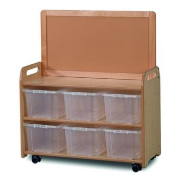 Mobile Unit With Top Display Add-on and 6 Tubs