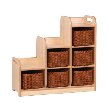 Stepped Storage Right Hand Unit with Baskets
