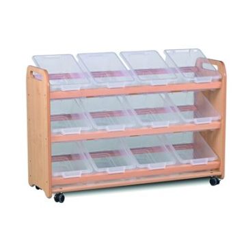 Tilt Tote Storage with 12 Baskets